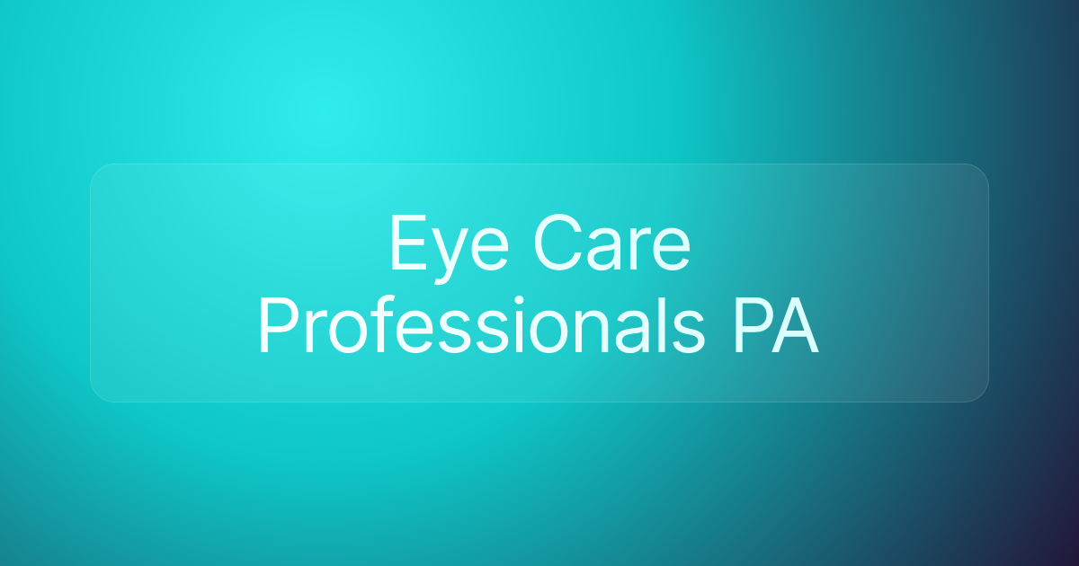 Eye Care Professionals PA