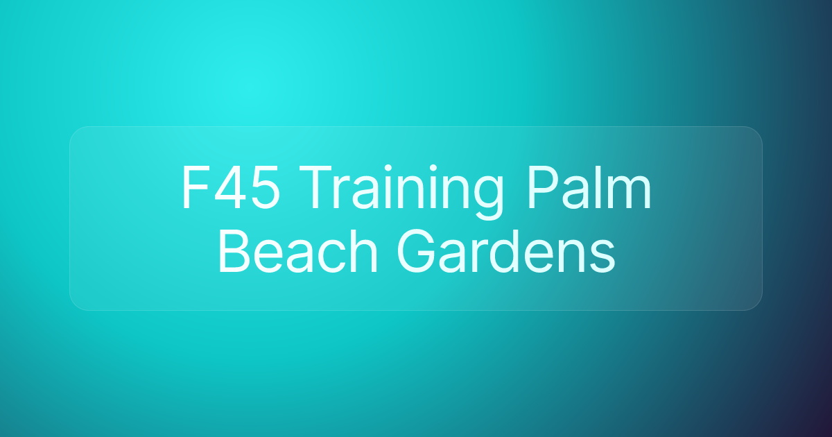 F45 Training Palm Beach Gardens
