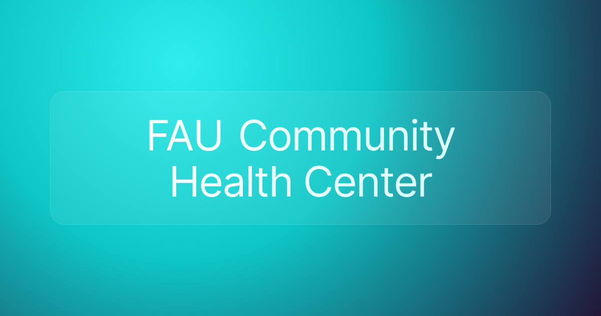 FAU Community Health Center