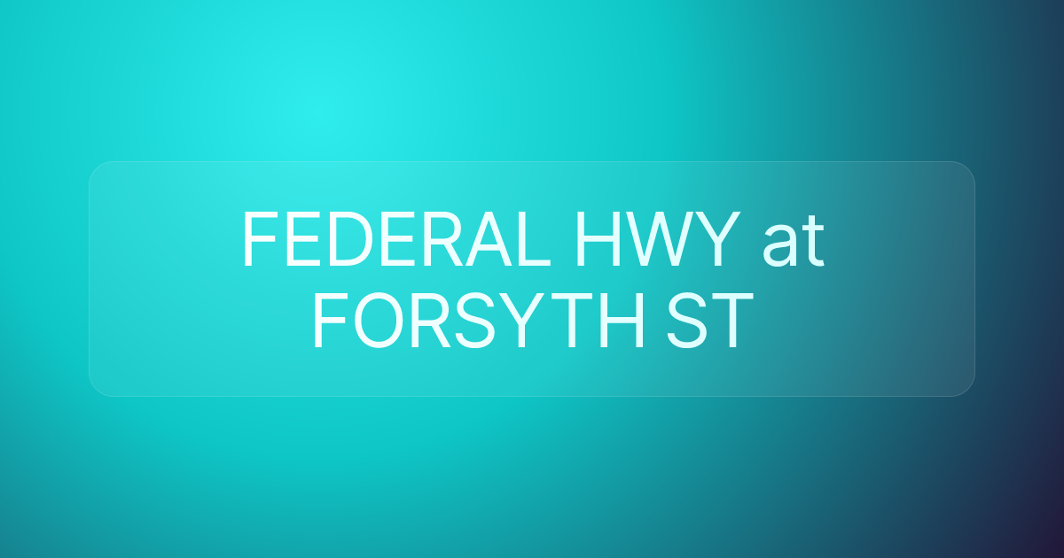 FEDERAL HWY at FORSYTH ST