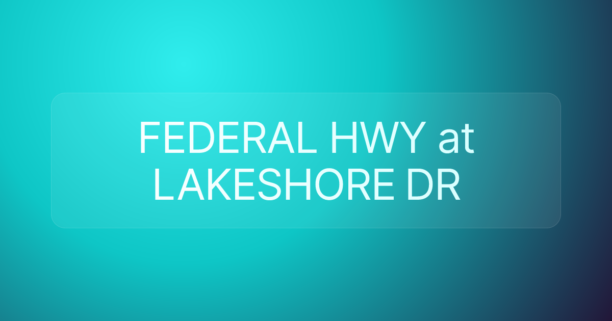 FEDERAL HWY at LAKESHORE DR