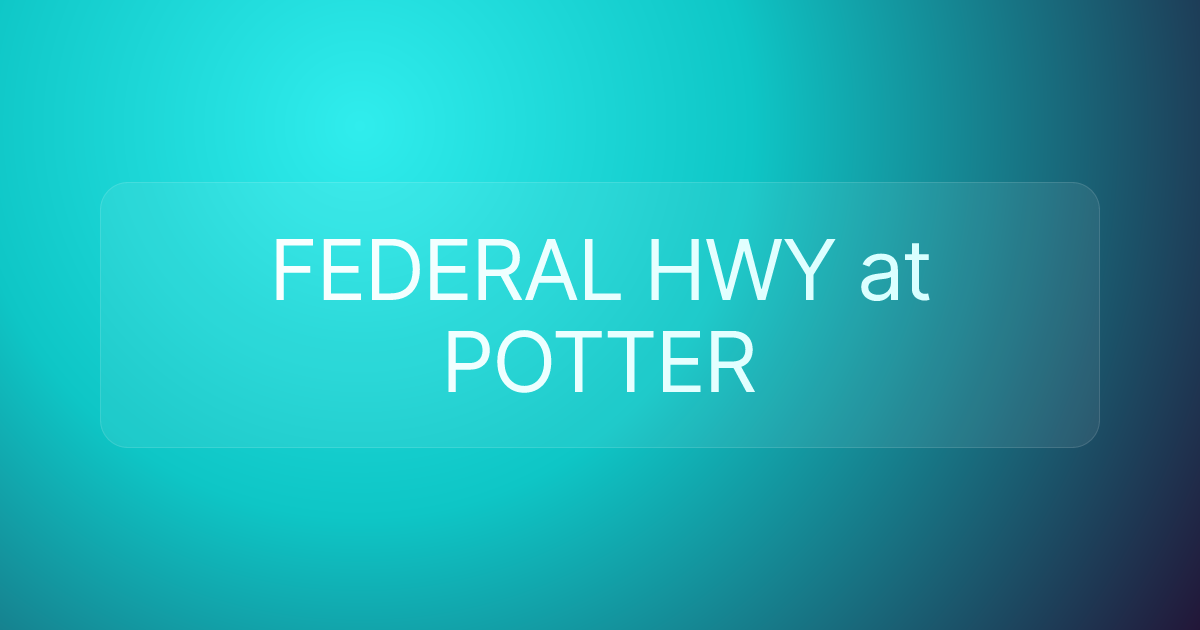 FEDERAL HWY at POTTER