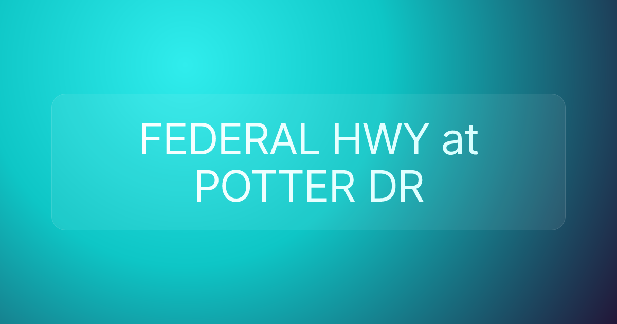 FEDERAL HWY at POTTER DR