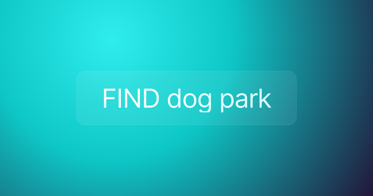 FIND dog park