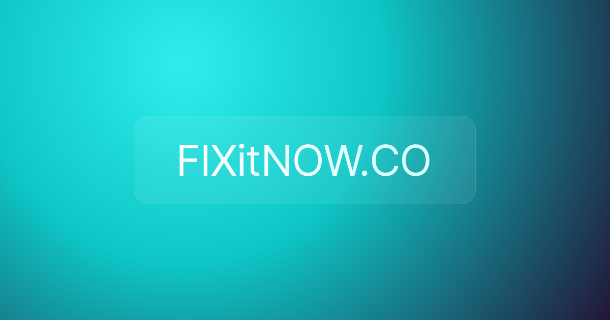 FIXitNOW.CO