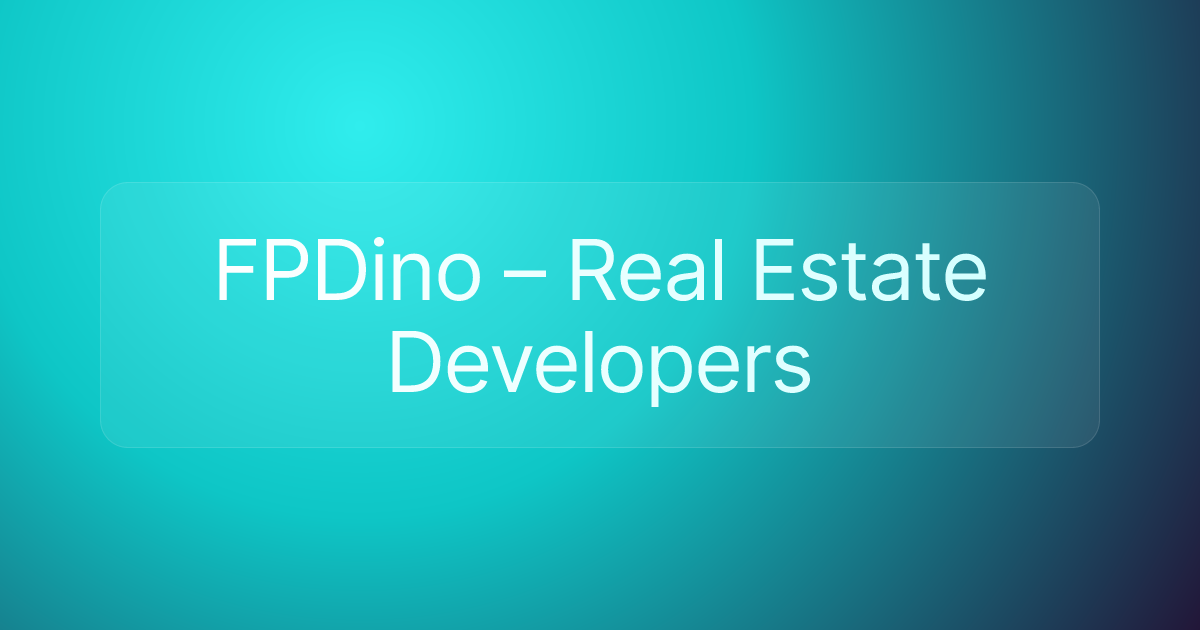 FPDino – Real Estate Developers