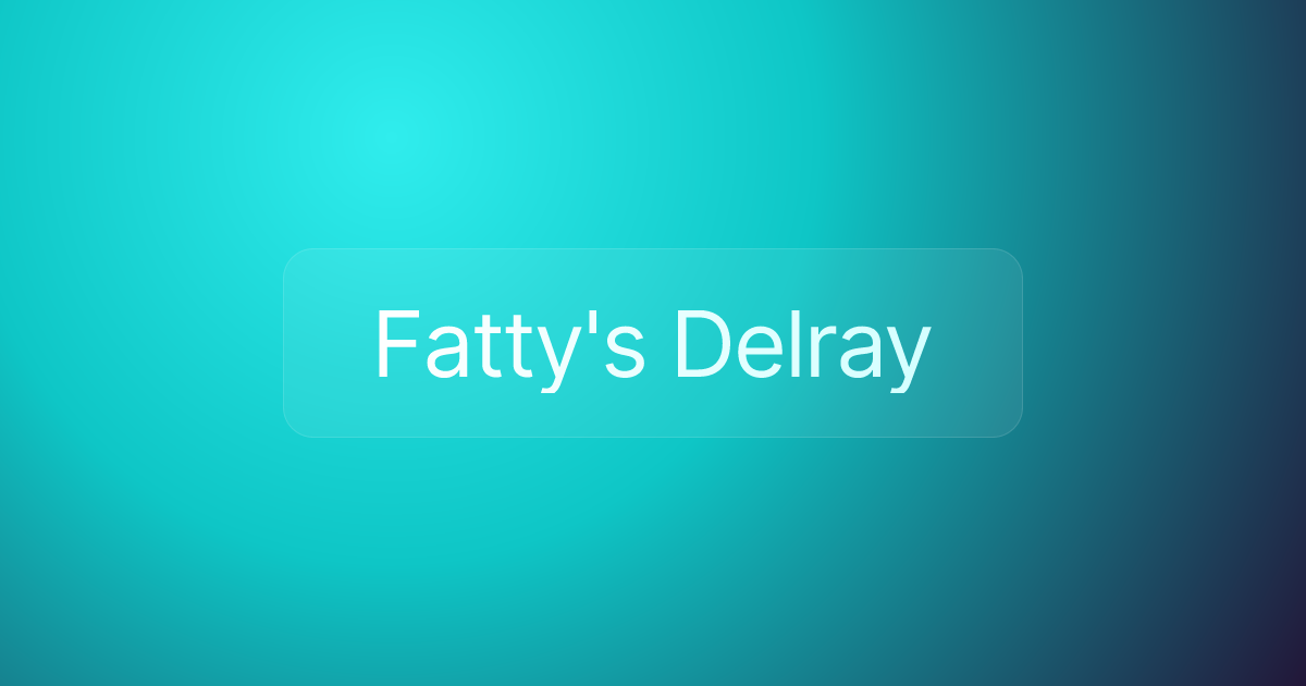 Fatty's Delray