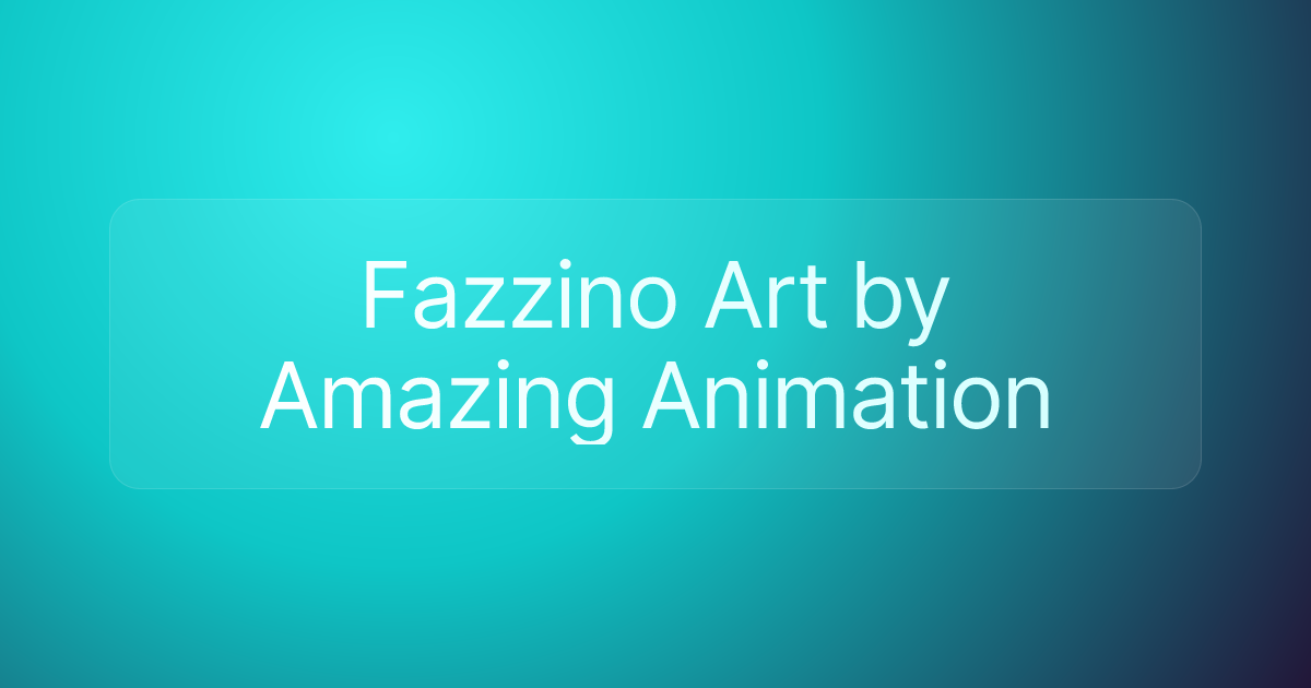 Fazzino Art by Amazing Animation