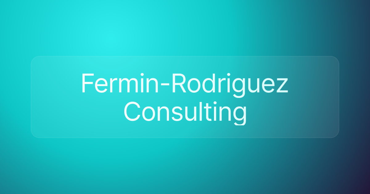 Fermin-Rodriguez Consulting