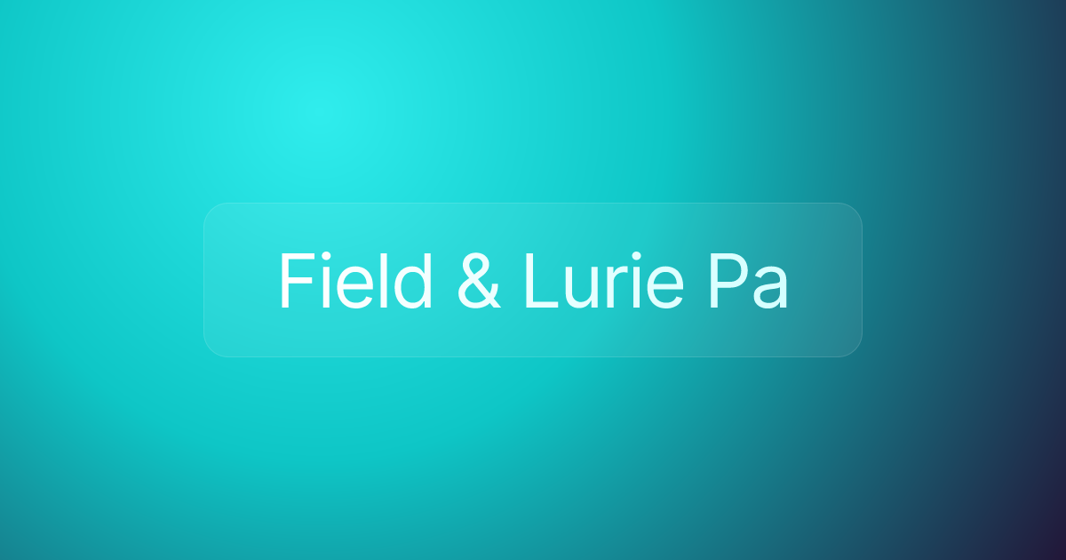 Field & Lurie Pa