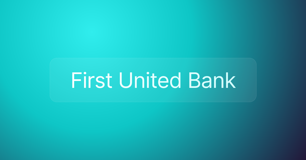 First United Bank