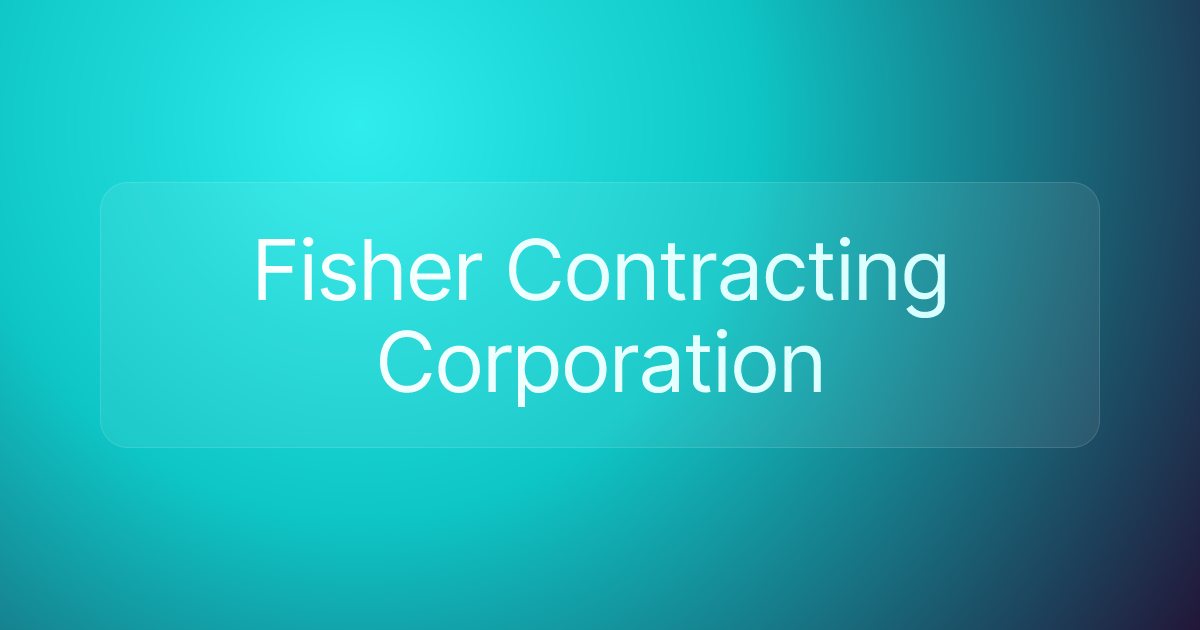 Fisher Contracting Corporation
