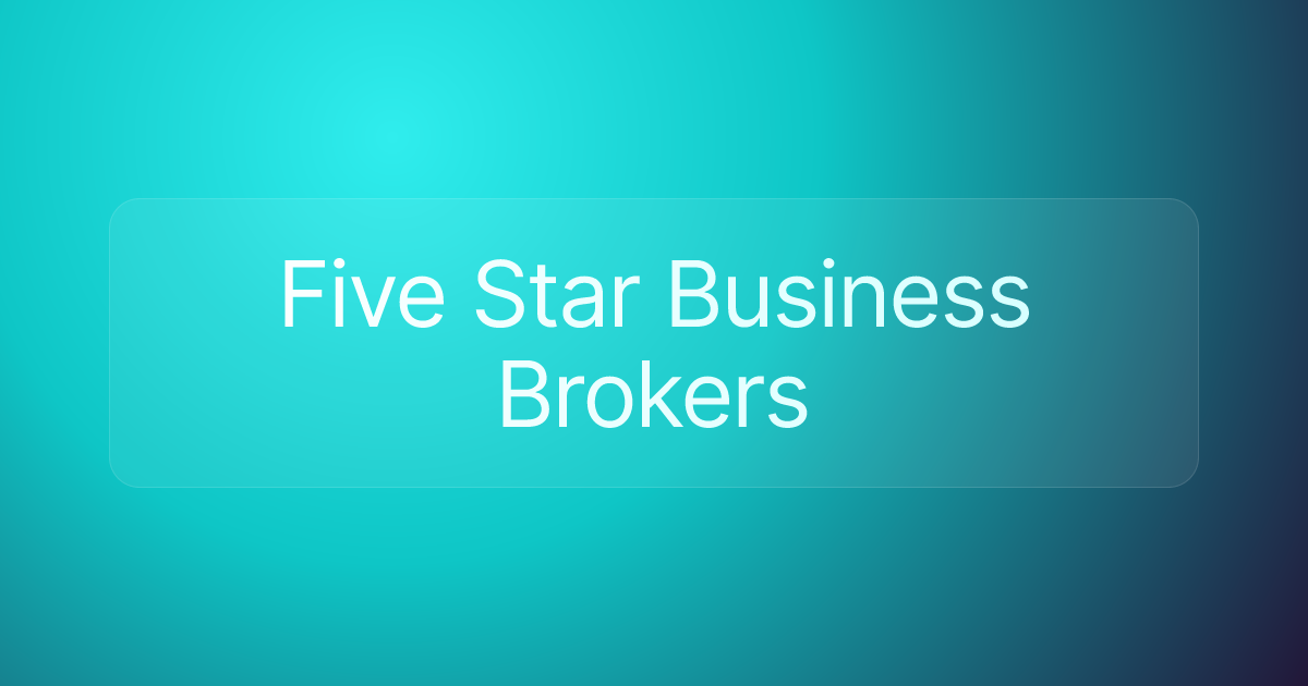 Five Star Business Brokers