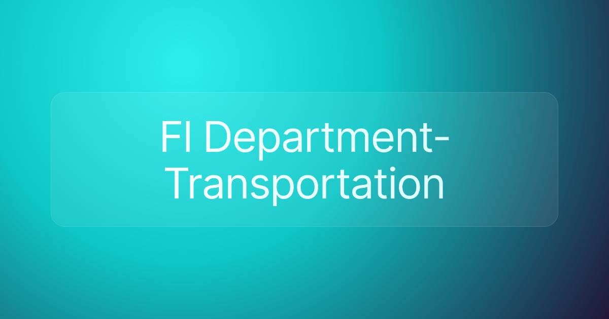 Fl Department-Transportation