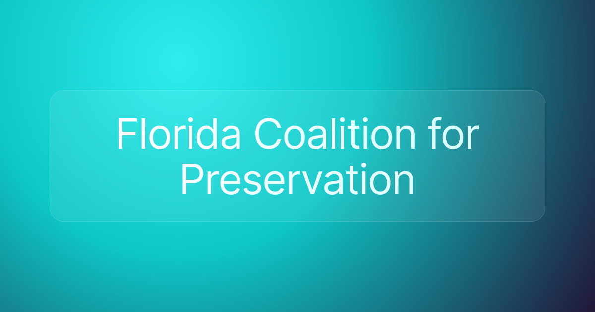 Florida Coalition for Preservation