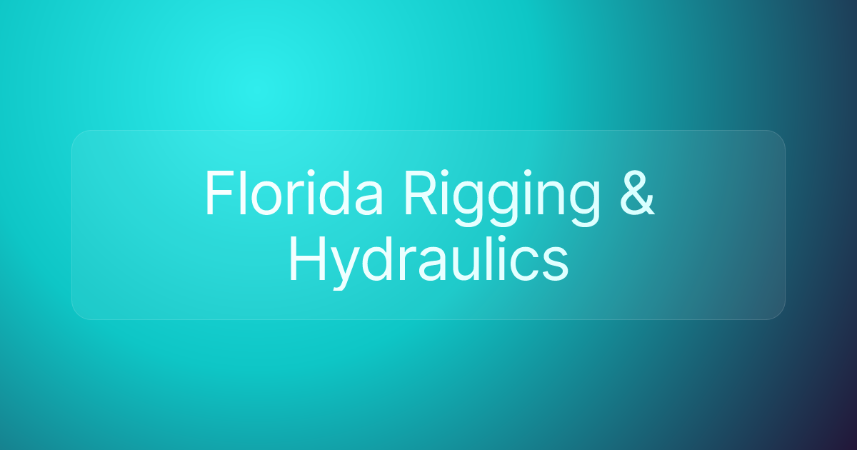 Florida Rigging & Hydraulics