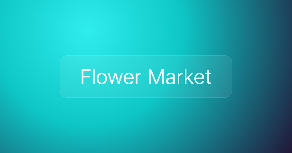 Flower Market