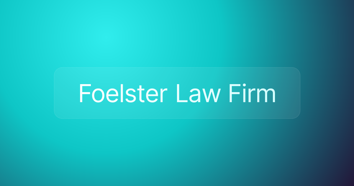 Foelster Law Firm