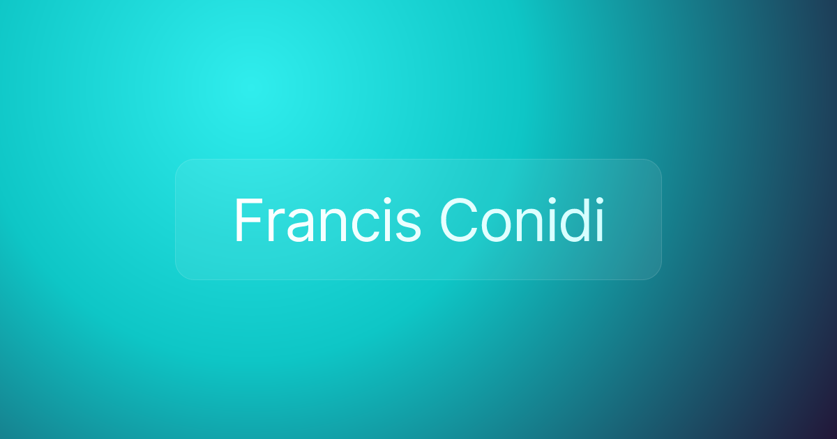 Francis Conidi