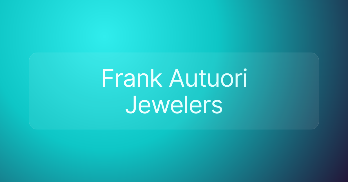 Frank Autuori Jewelers