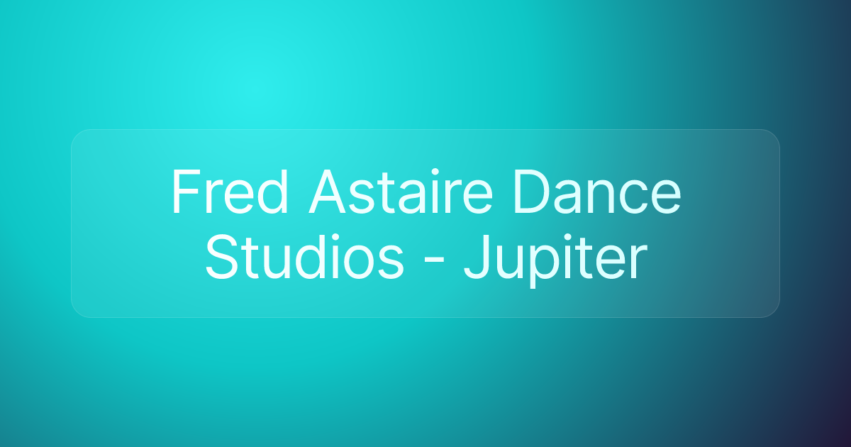 Fred Astaire Dance Studios - Jupiter