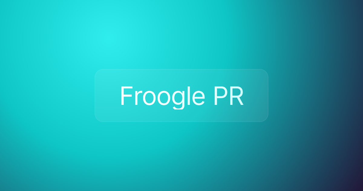 Froogle PR