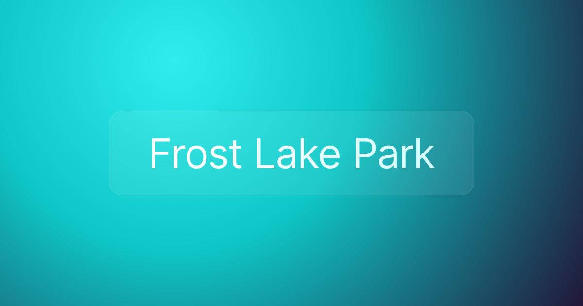 Frost Lake Park
