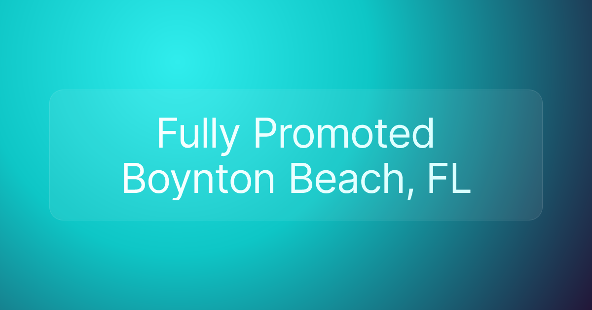 Fully Promoted Boynton Beach, FL