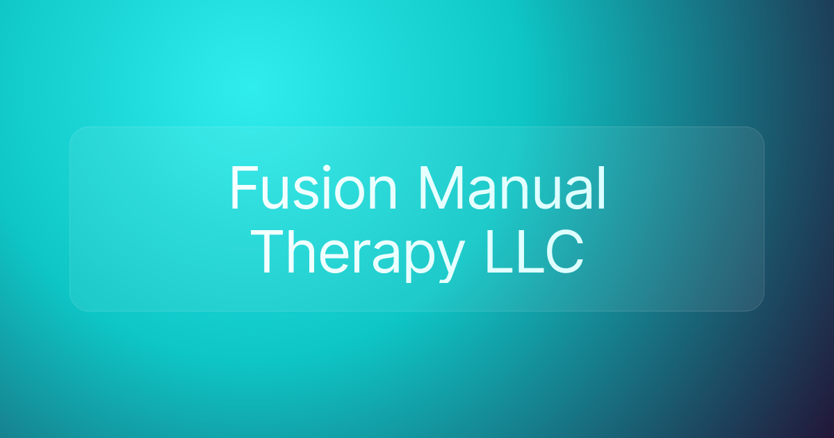 Fusion Manual Therapy LLC