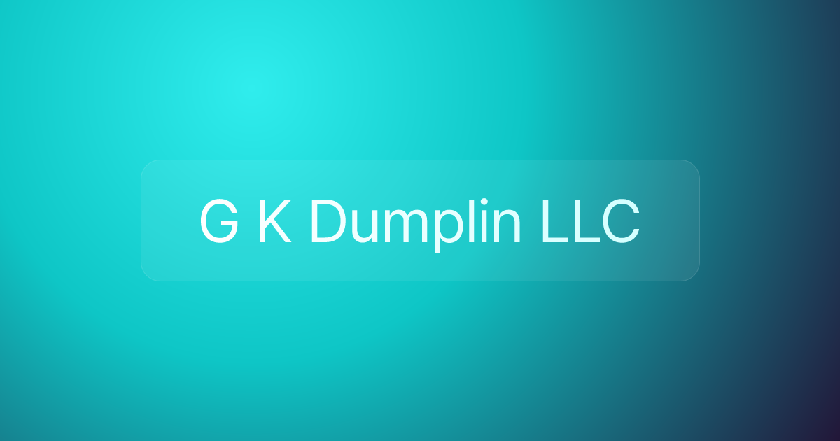 G K Dumplin LLC