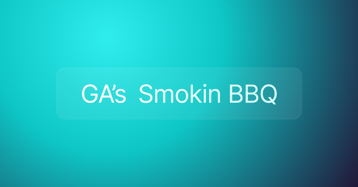 GA’s Smokin BBQ