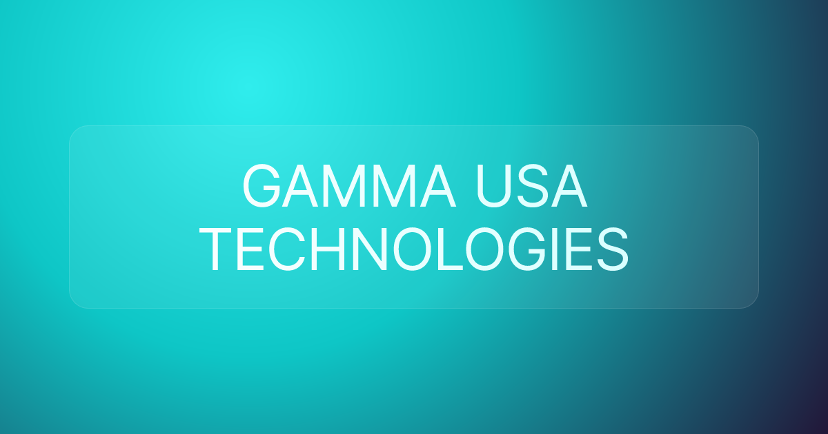 GAMMA USA TECHNOLOGIES