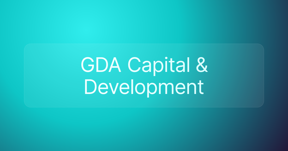 GDA Capital & Development