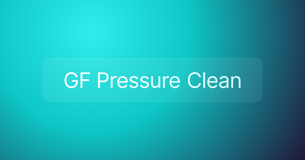 GF Pressure Clean