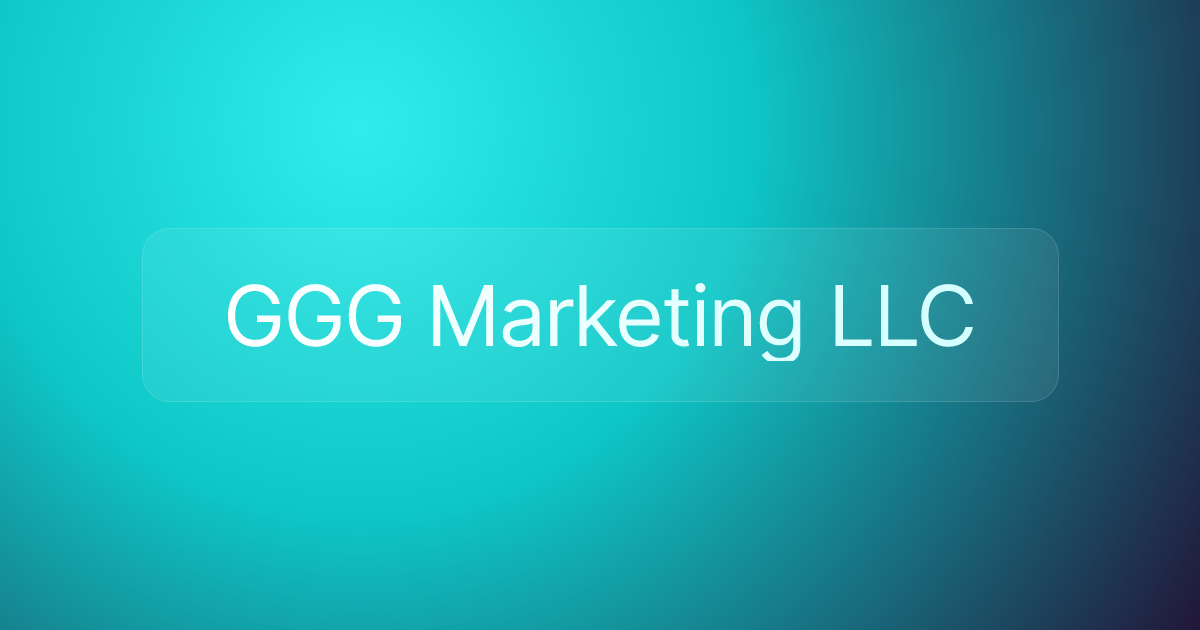 GGG Marketing LLC