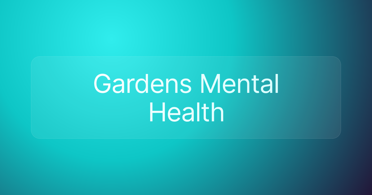 Gardens Mental Health