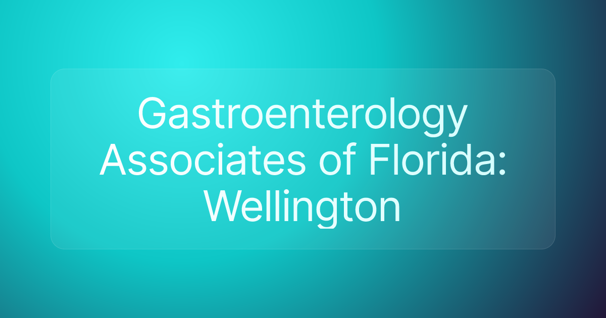 Gastroenterology Associates of Florida: Wellington