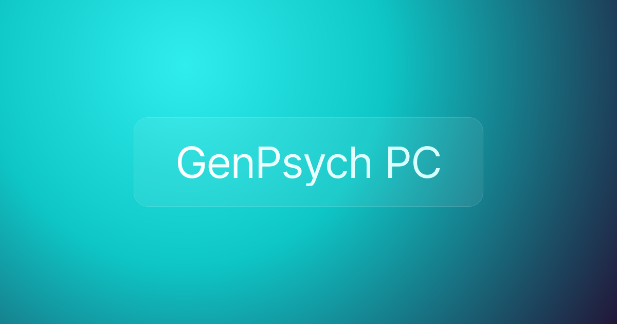 GenPsych PC