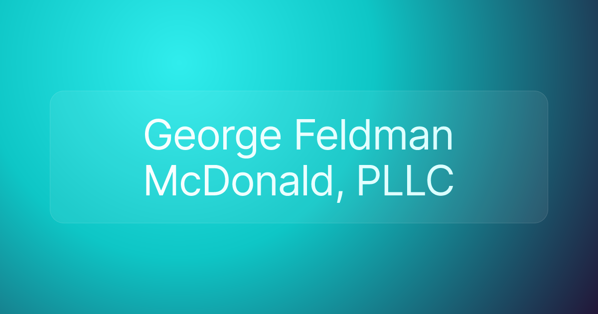 George Feldman McDonald, PLLC