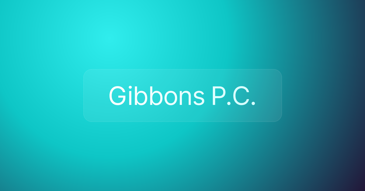 Gibbons P.C.