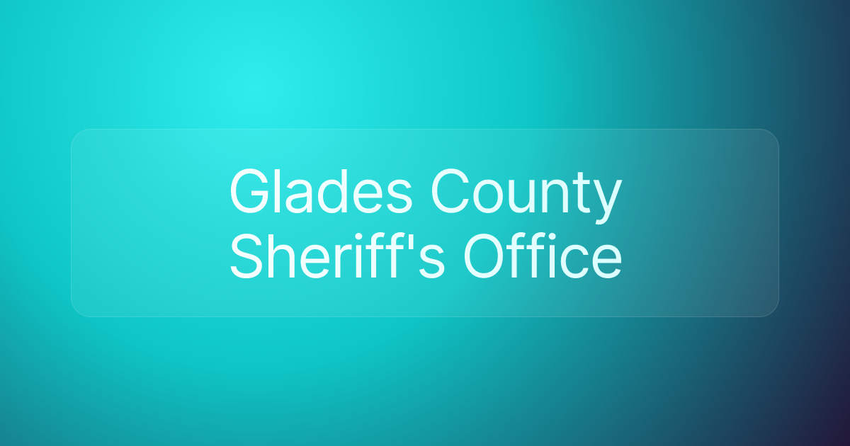 Glades County Sheriff's Office
