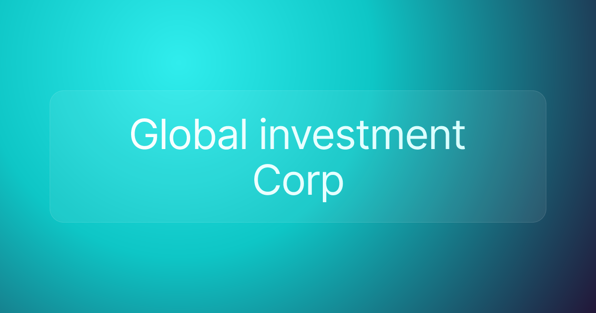 Global investment Corp