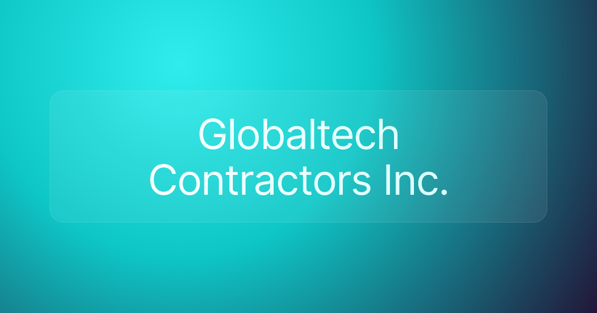 Globaltech Contractors Inc.
