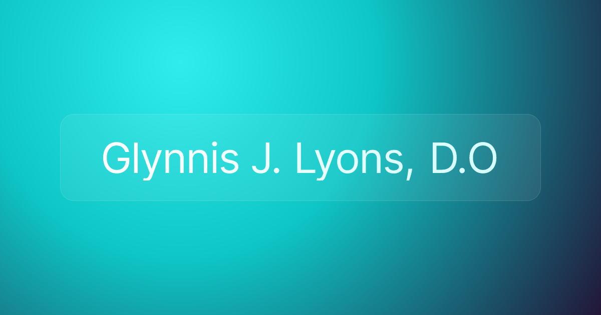 Glynnis J. Lyons, D.O
