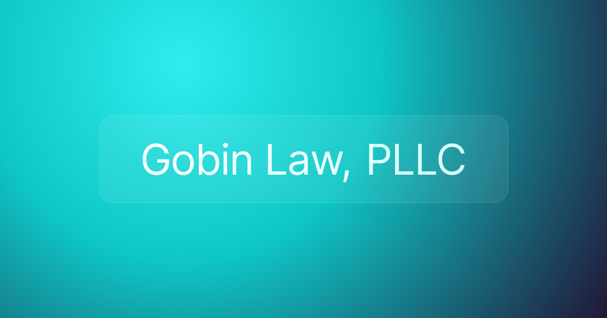 Gobin Law, PLLC