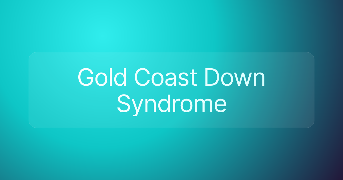 Gold Coast Down Syndrome
