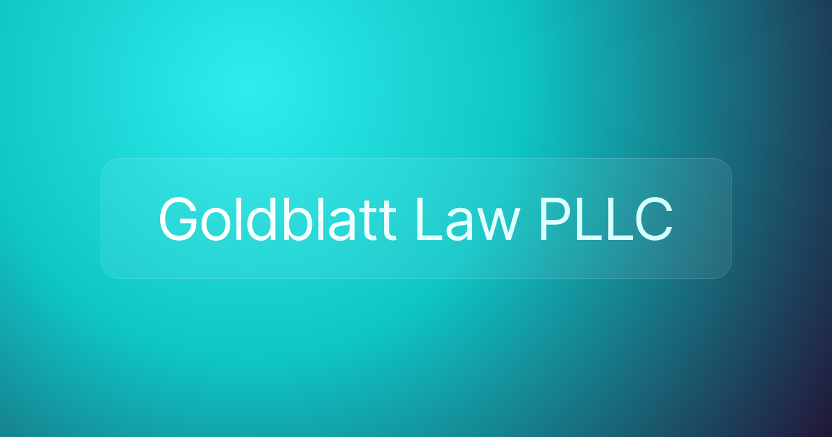 Goldblatt Law PLLC
