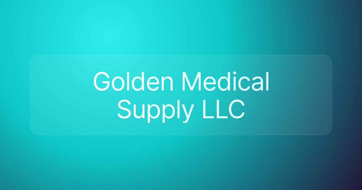 Golden Medical Supply LLC