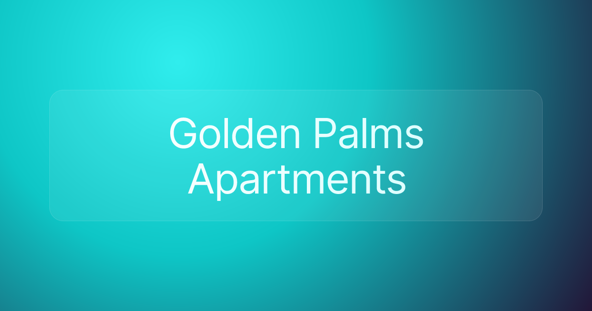 Golden Palms Apartments