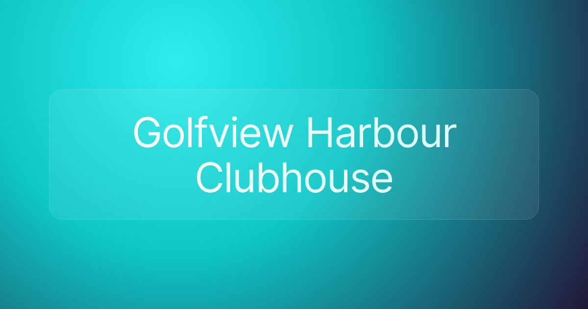Golfview Harbour Clubhouse